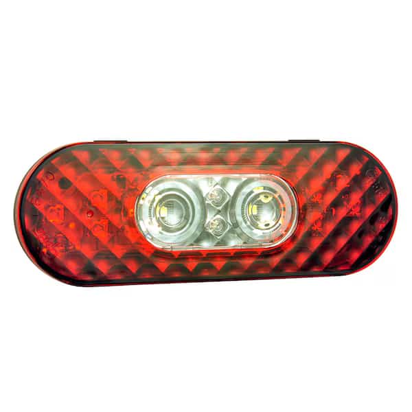 Back-Up Light, LED, Red/Clear