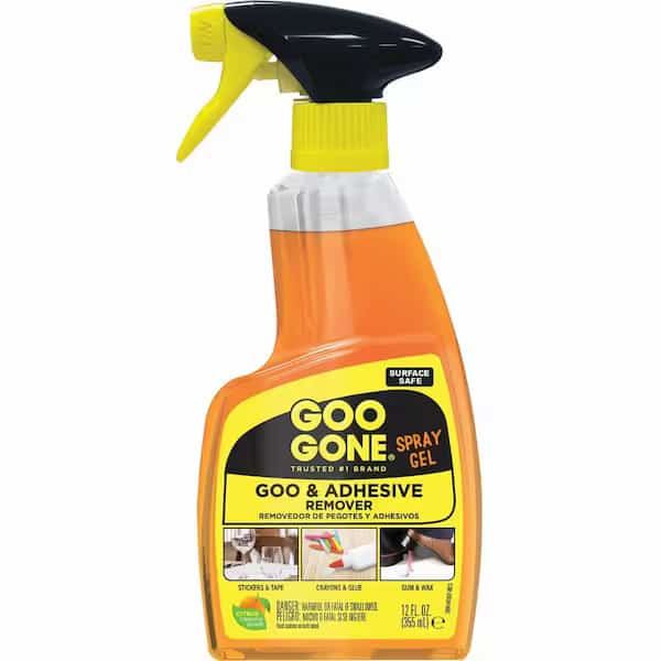 Adhesive Remover, Trigger Spray Bottle, 12 oz, Ready to Use Spray Gel, Citrus