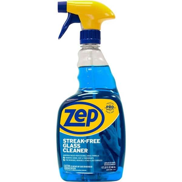 Liquid Glass Cleaner, Pleasant Scent, Trigger Spray Bottle, 12 PK