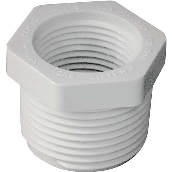 1INX3/4IN PVC SCH40 RED BUSHING MPTXFP