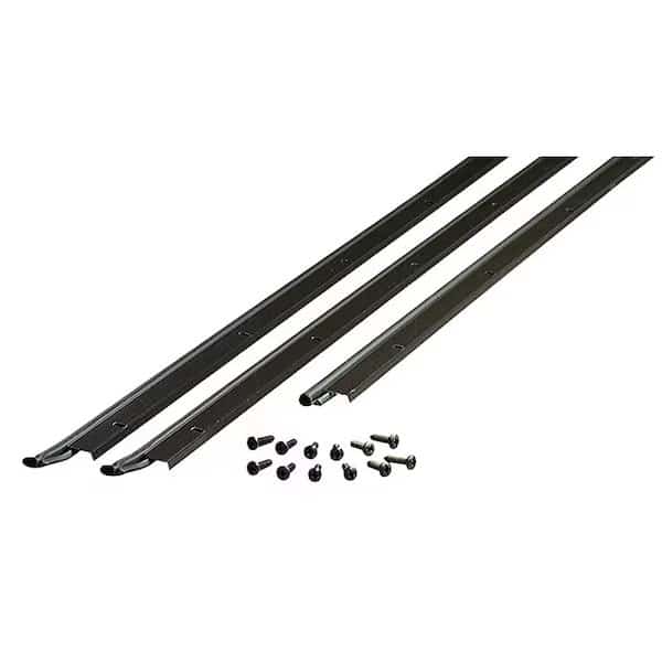 0 Jamb Weatherstrip Kit, 78 in W, 316 in Thick, 84 in L, AluminumVinyl