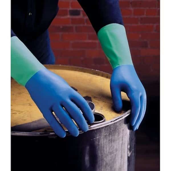 HeavyDuty Protector Gloves, M, Rubber, Blue