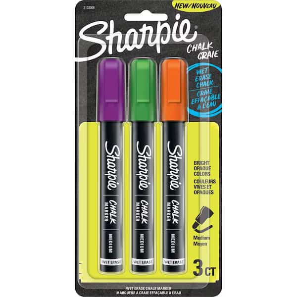 Sharpie Assorted Medium Tip Chalk Marker 3 pk