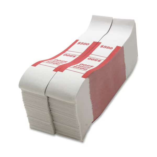 Sparco Products SPRBS500WK Bill Strap- 500- White-Red