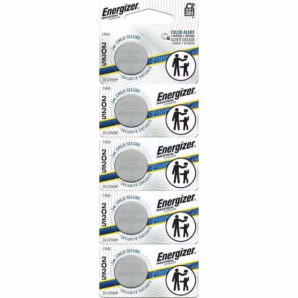 Coin Cell Battery, 170 mAh Cap, 3V DC, PK5