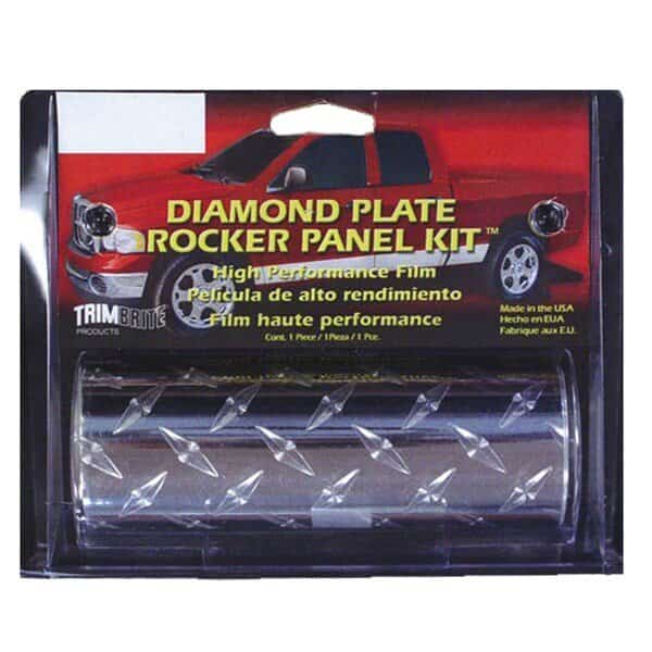 GRAPHICS 5 78 Inch x 14 Foot Roll Silver Chrome Diamond Plate Vinyl