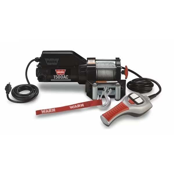Winch 1500AC Series Portable Utility Winch; Electric; 1500 Pound Line Pull Capacity; 43 Foot Wire