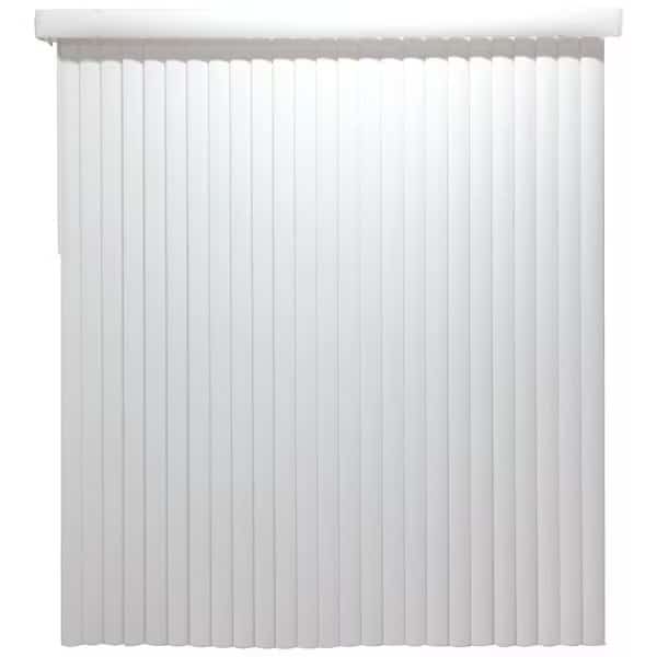 Window Blind, 84 in L, 78 in W, Vinyl, White