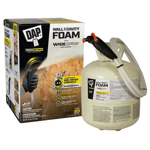 Insulating Spray Foam Sealant, Cylinder, Cream, 3:1 Expansion Ratio
