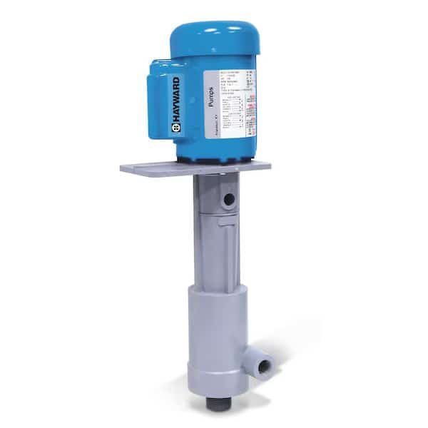 Vertical Centrifugal Chemical Pump, 65 GPM, CPVC, 3/4-HP, 3-PH