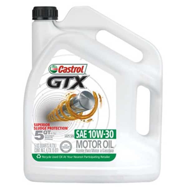 5 Quart- Castrol 10W30 GTX Motor Oil, 3PK