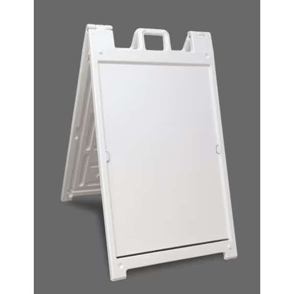 Deluxe White Signicade Stand 45x25x3