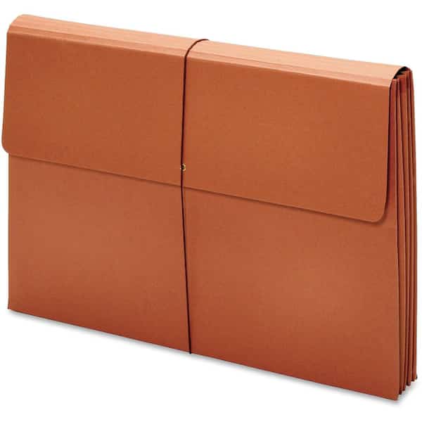 Tabloid Recycled File Wallet, Red Rope