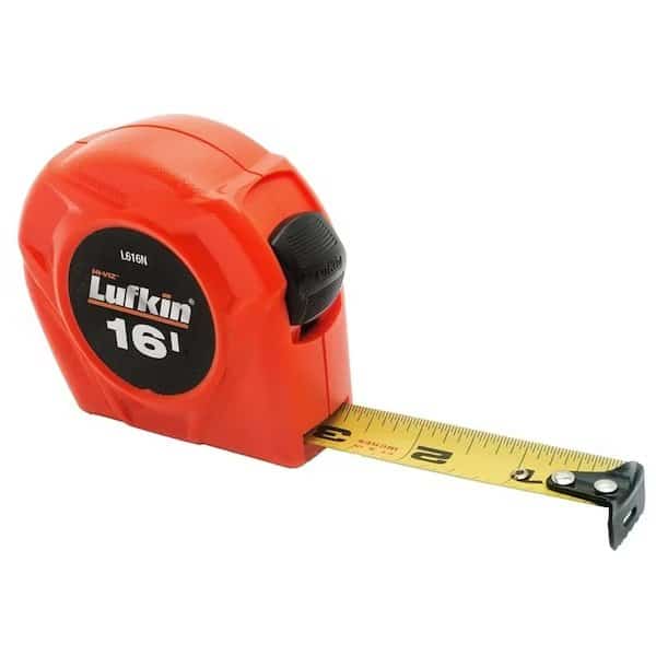 Crescent Lufkin L600N Series Tape Measure, 16 ft L Blade, 34 in W Blade