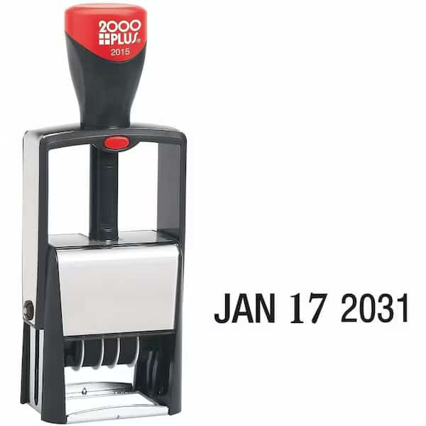 Date Stamp, Heavy Duty, Self-Inking, Black