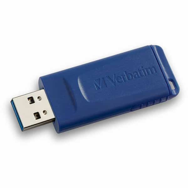 Verbatim  USB 2.0 Flash Drive, 4 GB, Blue
