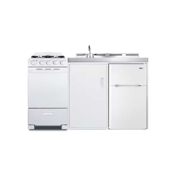 60" Wide All-in-One Kitchenette with Gas Range