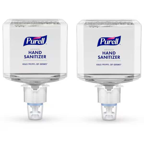 Hand Sanitizer, ES4 Series, Foam, Cartridge, 1,200 mL, Requires Dispenser, Clean, 2 PK