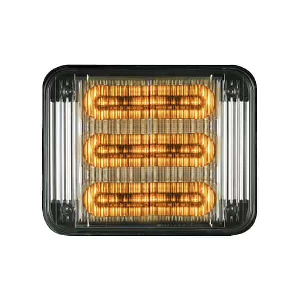 LED PrizmIi, Clear Lens, Amber, REF12, 7"X9"