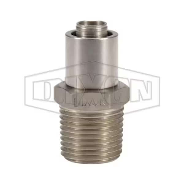 Nominal Crimp Collar, 3/4 in, Rigid Male, 304 SS, Domestic