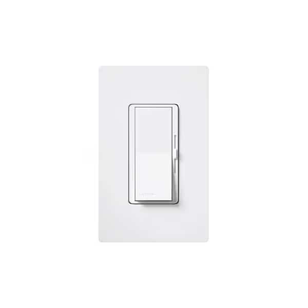 Lighting Dimmer, Fluorescent/LED, Hard Wired, 1 Pole, 3-Way, 1 Gang, 120 to 277V AC, White