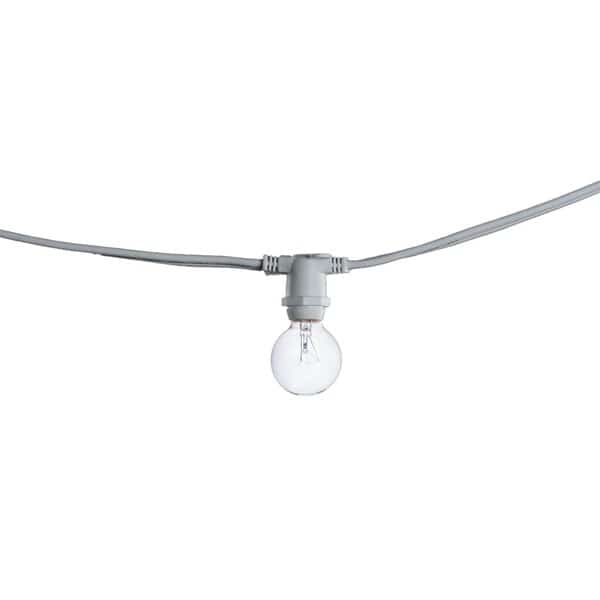 Outdoor/Indoor 25 ft. Plug-In G12 Bulb String Light with 10 Sockets-Bulbs included, Bulbrite, Mfr#: 810133