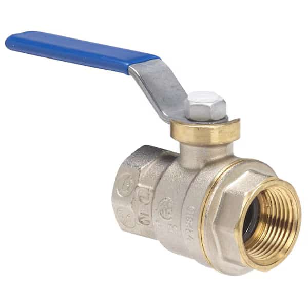 Homewerks 1/8 in. Brass FIP Ball Valve Full Port Quarter-Turn Lever For Water/Oil/Gas