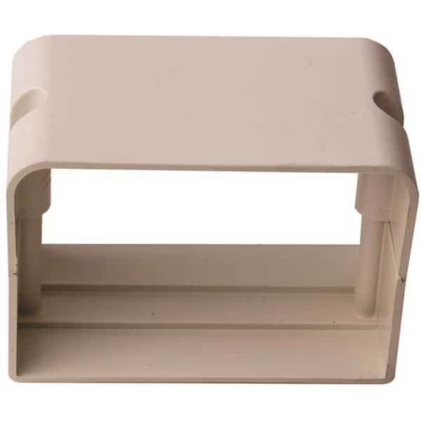 SpeediChannel 4 in. PVC Union Coupling for Ductless Mini-Split Line-Set Cover System in White