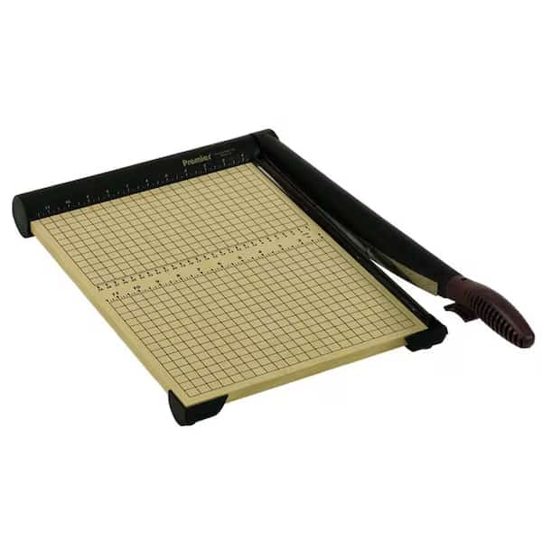 Premier Martin Yale T15 SharpCut 15-Sheet Paper Trimmer  Wood Base  17 1/2 x 12