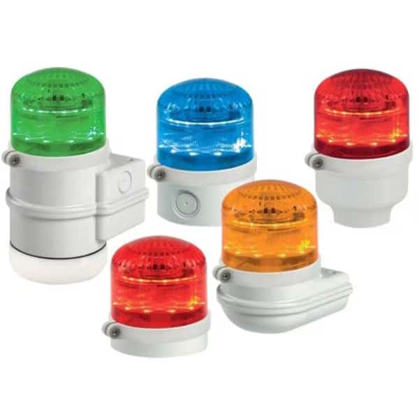 Beacon Warning Sounder Light, Amber, LED