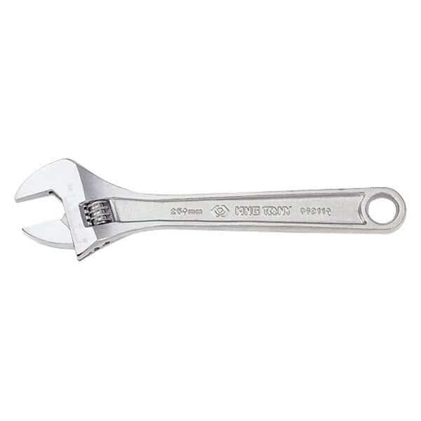 43 mm x 15" OAL Satin Plain Handle Adjustable Wrench