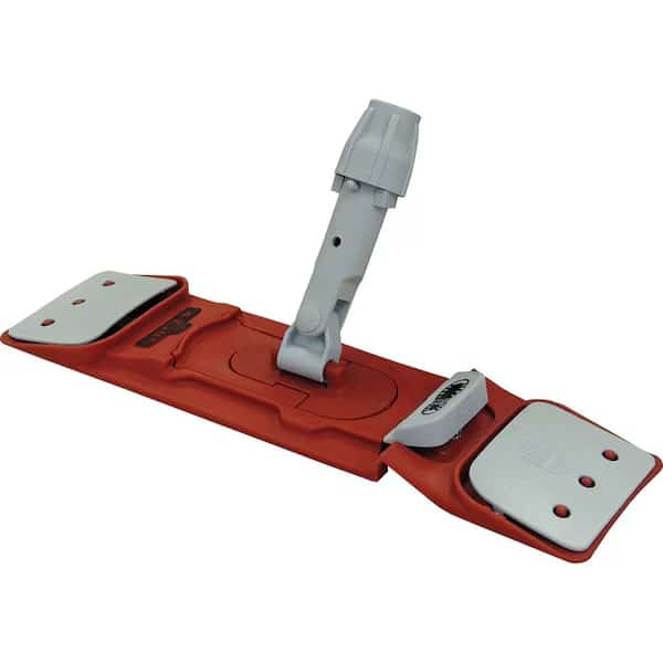 16" Clamp/Pin Flat Mop Holder, Red