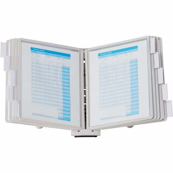 Desk Ref Sys, 10 Panels, Gray, SHERPA, Mfr# 554210