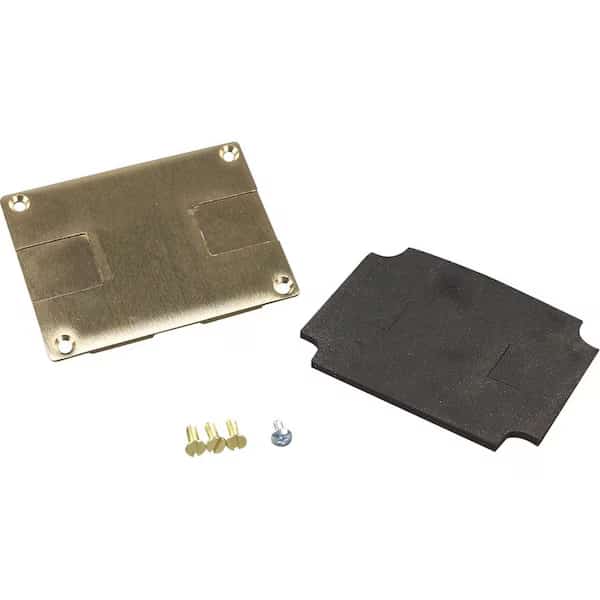 Communications Cover Plate, Brown, Brass