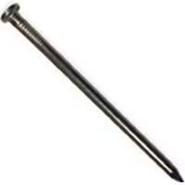 00 Box Nail, 4D, 112 in L, Steel, HotDipped Galvanized, Flat Head, Round, Smooth Shank, 1 lb
