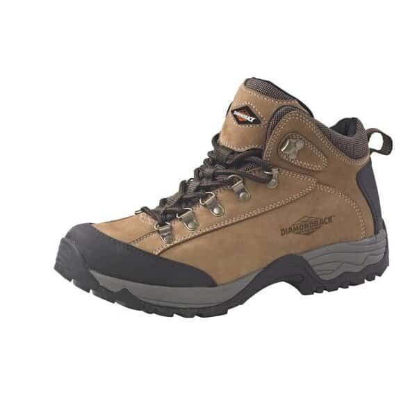Diamondback HIKER-1-8 Soft-Sided Work Boots, 8, Tan, Leather Upper