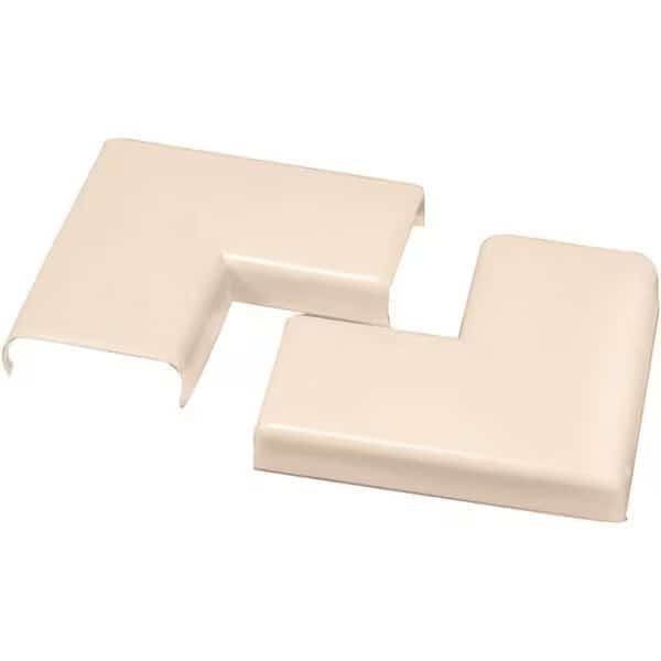 Wiremold Raceway Elbow, Flat, NonMetallic, Plastic, Ivory