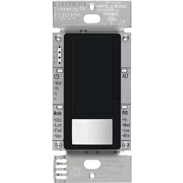 Vacancy Dimmer Snsr,Wall,Black, Mfr#: MS-Z101-V-BL, LUTRON