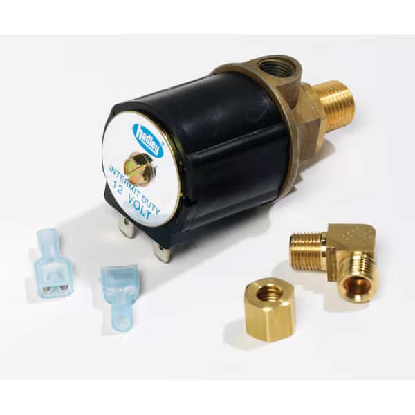 12 Volt, Horn Mount, 1/4" NPT Outlet Fitting x 1/4" Inlet Fitting