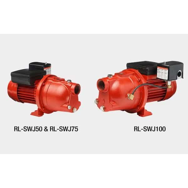 Jet Pump, 3/4 HP, Cast Iron, 115/230V