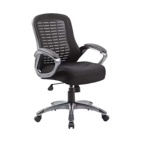 Boss Mesh Office Chair - Fabric - High Back - Black