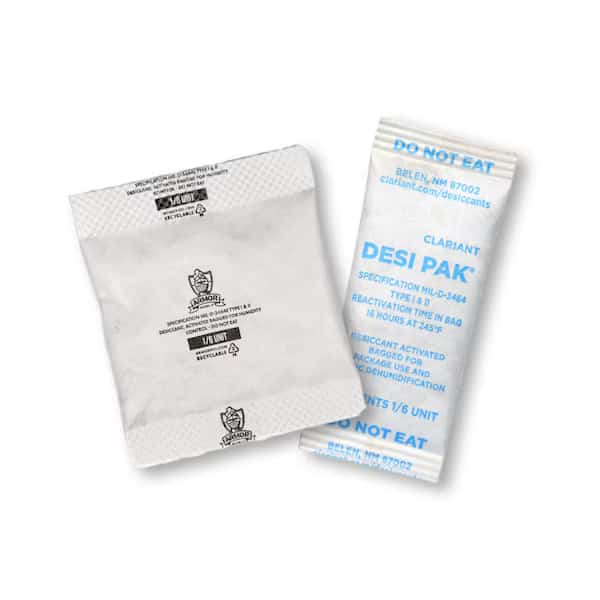 Desiccant, 2-1/2in. L, 1in W, 1/6 oz, PK1200