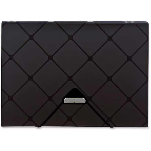 Letter Recycled Expanding File, Black