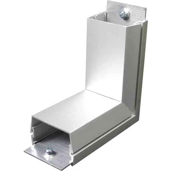 Internal Elbow Fitting, Gray, Aluminum, WIREMOLD, Mfr# AL2417