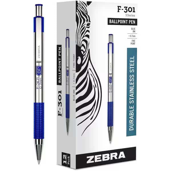 Pen, Ballpnt, F-301, Rt, 0.7, Be, PK12