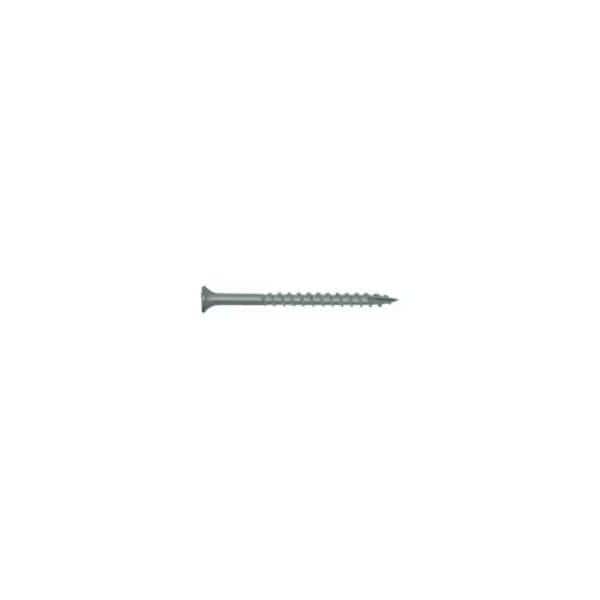 Deck Screw, #8 x 1-5/8 in, Steel, Flat Head, Torx Drive