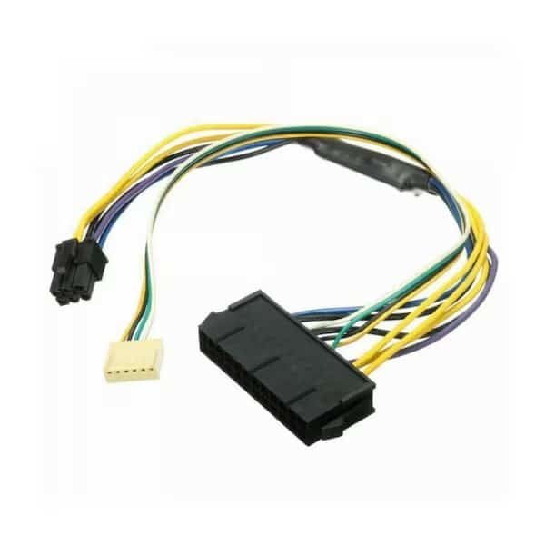 11.8in 24P to 6P Power Supply Adapter Cable Compatible with HP Elite 8100 8200 8300 800G1