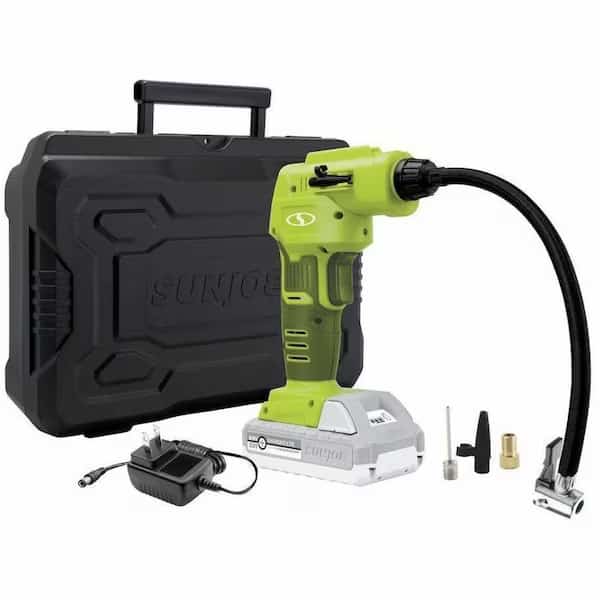 24-Volt 2.0-Ah Air Joe Pro Cordless Compressor w/ Nozzle Adapters + Storage Case