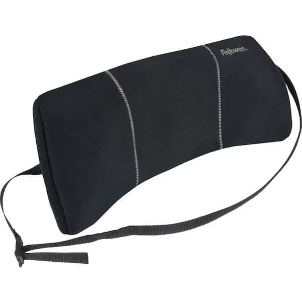 Lumbar Back Support, Fabric/Foam/Nylon Black