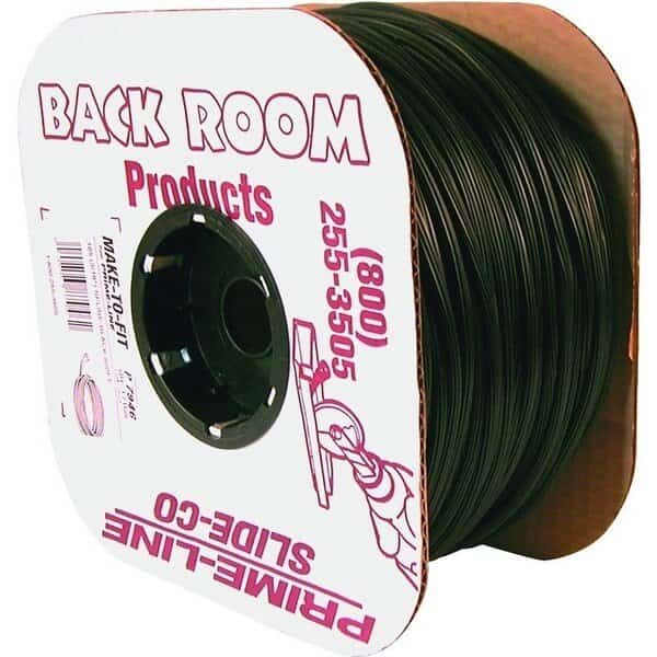 Screen Retainer Spline, 0185 in D, 500 ft L, Vinyl, Black, Round